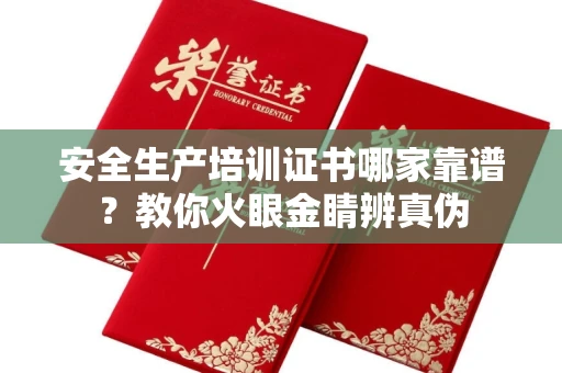 北京安全生产培训证书哪家靠谱?教你火眼金睛辨真伪